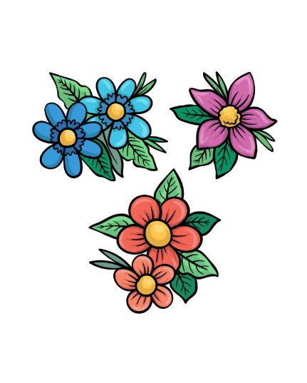 Spring Flowers Drawing